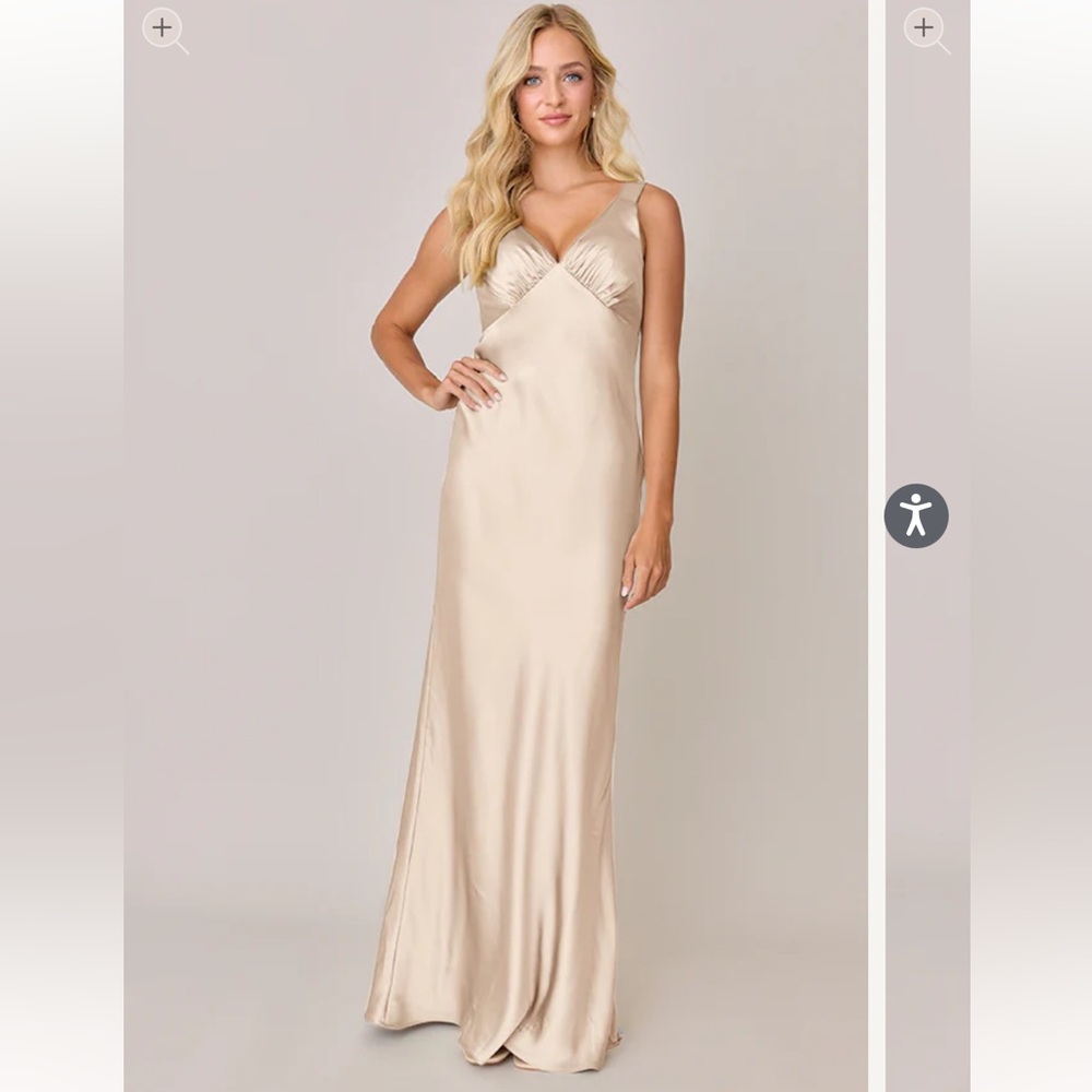Revelry Audrey Satin Dress